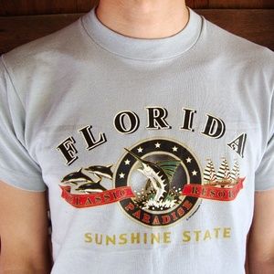 80s Vintage Florida Sunshine State Paradise Tshirt